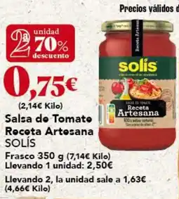 Gadis SOLÍS Salsa de Tomato Receta Artesana oferta