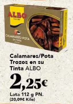 Gadis ALBO Calamares/Pota Trozos on su Tinta oferta