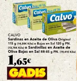 Gadis CALVO Sardinas on Aceite de Oliva Original oferta
