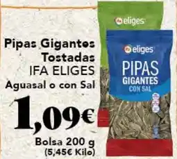 Gadis IFA ELIGES Pipas Gigantes Tostadas oferta