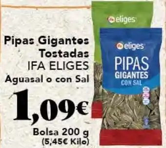 Gadis IFA ELIGES Pipas Gigantes Tostadas oferta