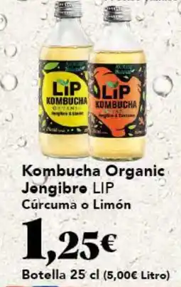 Gadis LIP Kombucha Organic Jengibre Cúrcuma o Limón oferta
