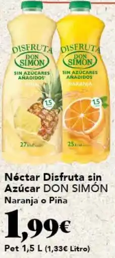 Gadis DON SIMÓN Néctar Disfruta sin Azúcar Naranja o Piña oferta