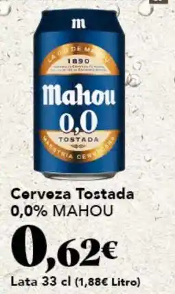 Gadis MAHOU Cerveza Tostada 0,0% oferta