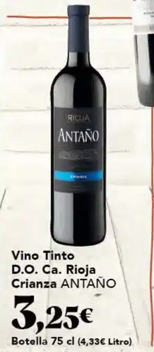 Gadis ANTAÑO Vino Tinto D.O. Ca. Rioja Crianza oferta