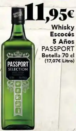 Gadis PASSPORT Whisky Escocés 5 Años oferta