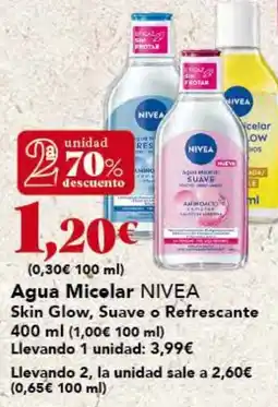 Gadis NIVEA Agua Micolar Skin Glow, Suave o Refrescante oferta