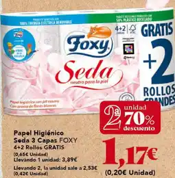 Gadis FOXY Papel Higiénico Soda 3 Capas oferta