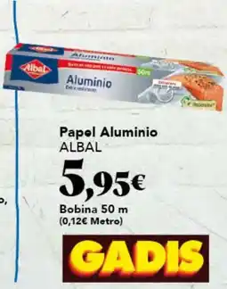 Gadis ALBAL Papel Aluminio oferta
