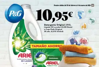 Gadis ARIEL Detergente Original oferta