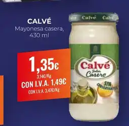 Arenas CashDiplo CALVÉ Mayonesa casera oferta