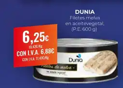 Arenas CashDiplo DUNIA Filetes melva en aceitevegetal oferta