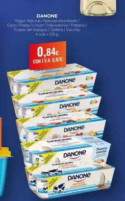 Arenas CashDiplo DANONE Yogur Natural/Natural azucarado/ Coco / Fresa/Limón / Macedonia / Plátano/ Frutos del bosque/Galleta/Vainilla oferta