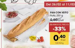 Autoservicios Familia PAN CON XEITO Rula oferta