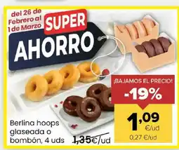 Autoservicios Familia Berlina hoops glaseada o bombón oferta