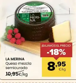 Autoservicios Familia LA MERINA Queso mezcla semicurado oferta