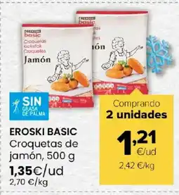 Autoservicios Familia EROSKI BASIC Croquetas de jamón oferta