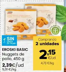 Autoservicios Familia EROSKI BASIC Nuggets de pollo oferta