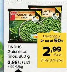 Autoservicios Familia FINDUS Guisantes finos oferta