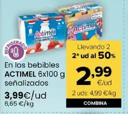 Autoservicios Familia ACTIMEL En los bebibles oferta