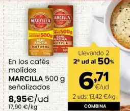 Autoservicios Familia MARCILLA En los cafés molidos oferta