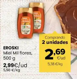 Autoservicios Familia EROSKI Miel Mil flores oferta