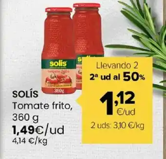 Autoservicios Familia SOLÍS Tomate frito oferta
