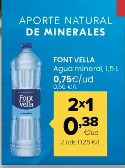 Autoservicios Familia FONT VELLA Agua mineral oferta
