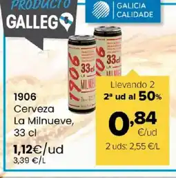 Autoservicios Familia 1906 Cerveza La Milnueve oferta