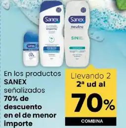Autoservicios Familia SANEX En los productos señalizados oferta