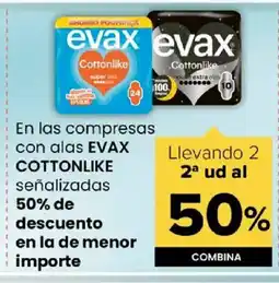 Autoservicios Familia EVAX C En las compresas con alas oferta