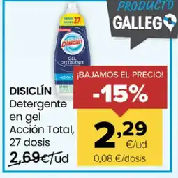 Autoservicios Familia DISICLÍN Detergente en gel Acción Total, 27 dosis oferta