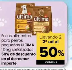 Autoservicios Familia ULTIMA En los alimentos para perros pequeños oferta