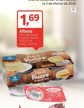 ALTEZA Flan de huevo al baño maría