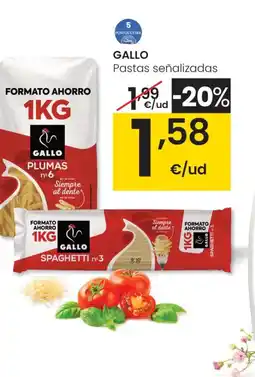 Eroski GALLO Pastas señalizadas oferta