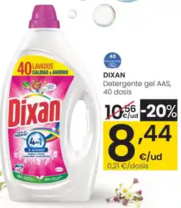 Eroski DIXAN Detergente gel AAS, 40 dosis oferta