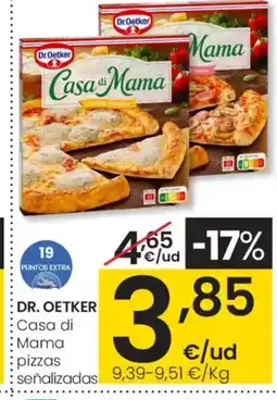 Eroski DR. OETKER Casa di Mama pizzas oferta