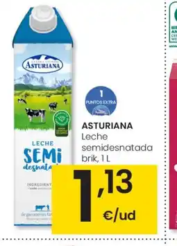 Eroski ASTURIANA Leche semidesnatada oferta