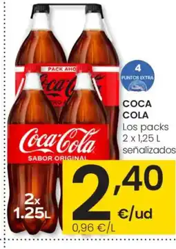 Eroski COCA COLA Los packs oferta