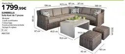 Costco SUNBRELLA Sofá Kent de 7 piezas oferta