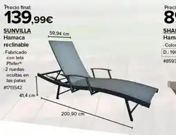 Costco SUNVILLA Hamaca reclinable oferta
