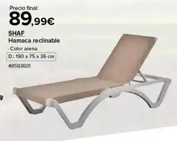 Costco SHAF Hamaca reclinable oferta