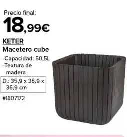 Costco KETER Macetero cube oferta