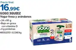 Costco GOGO SQUEEZ Yogur fresa y arándanos oferta