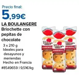 Costco LA BOULANGERE Briochette con pepitas de chocolate oferta