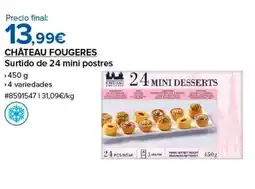 Costco CHÂTEAU FOUGERES Surtido de 24 mini postres oferta