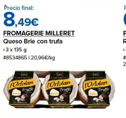 Costco FROMAGERIE MILLERET Queso Brie con trufa oferta