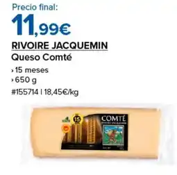 Costco RIVOIRE JACQUEMIN Queso Comté oferta
