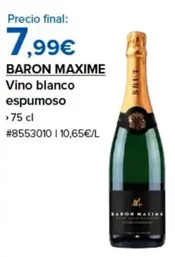 Costco BARON MAXIME Vino blanco espumoso oferta
