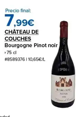 Costco CHÂTEAU DE COUCHES Bourgogne Pinot noir oferta
